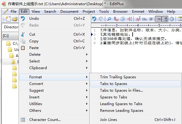 EditPlus 界面截图4